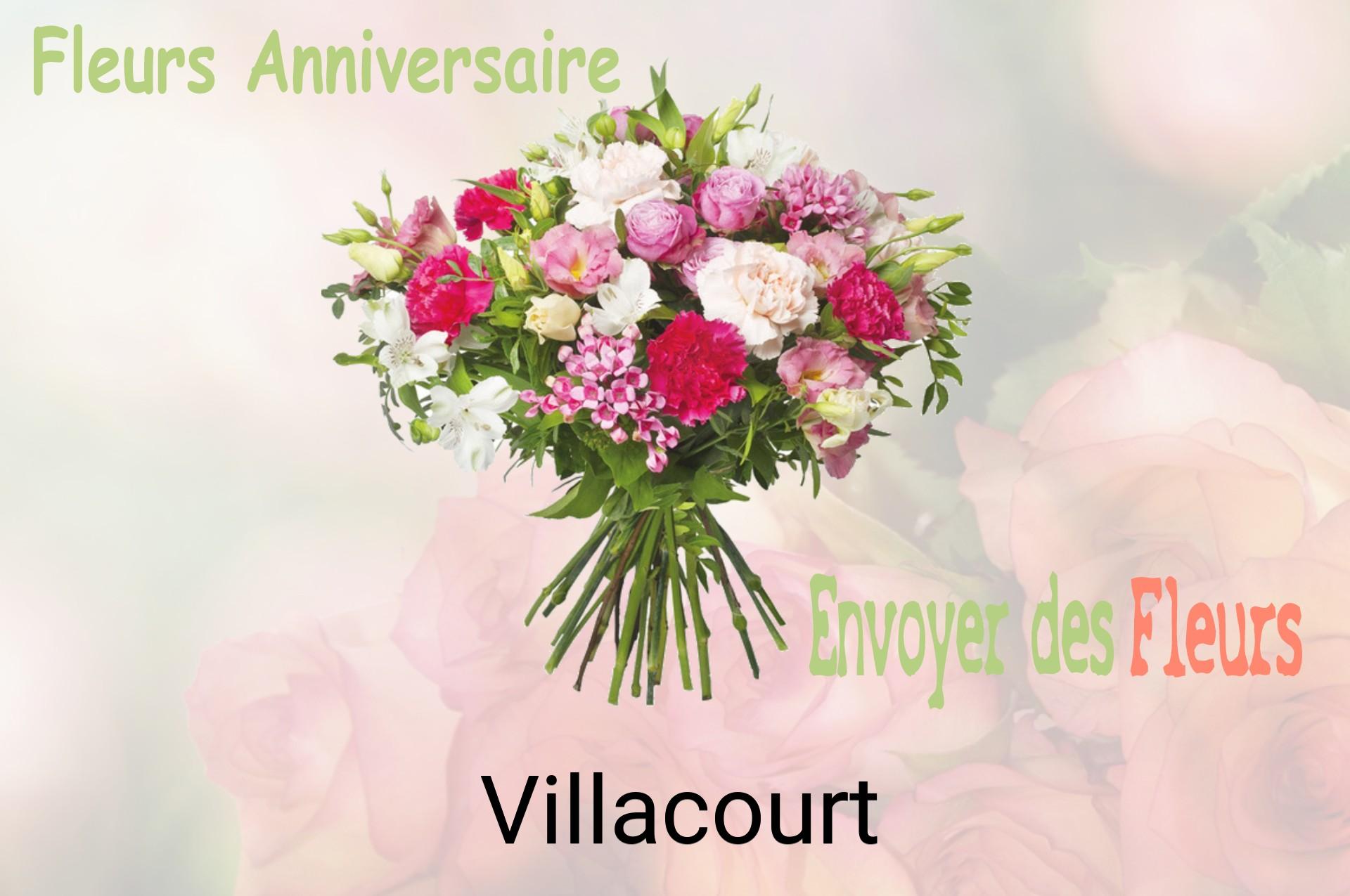 Bouquet de fleurs d’anniversaire livré à Villacourt